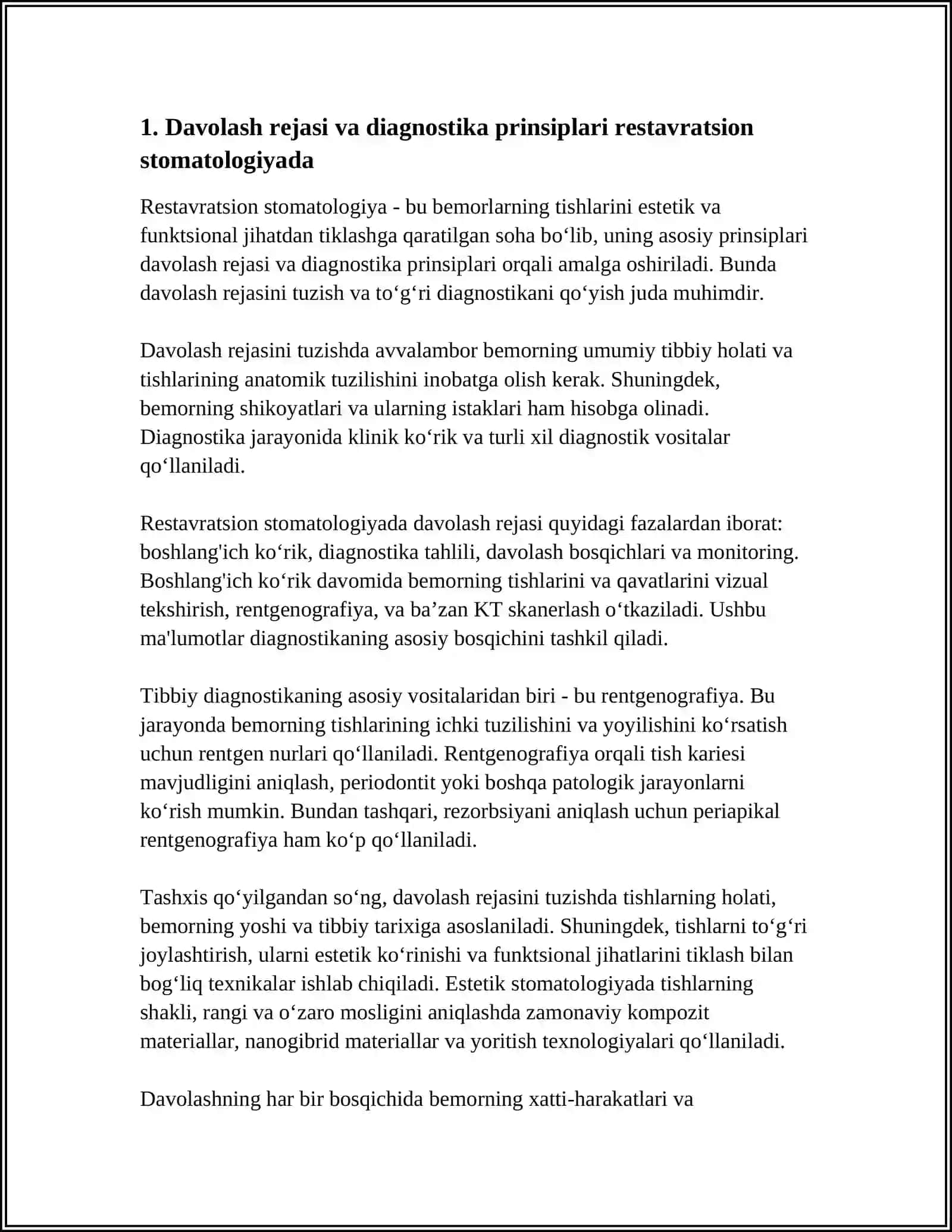 KLINIK RESTAVRATSION STOMATOLOGIYANING ASOSIY PRINSIPLARI 3