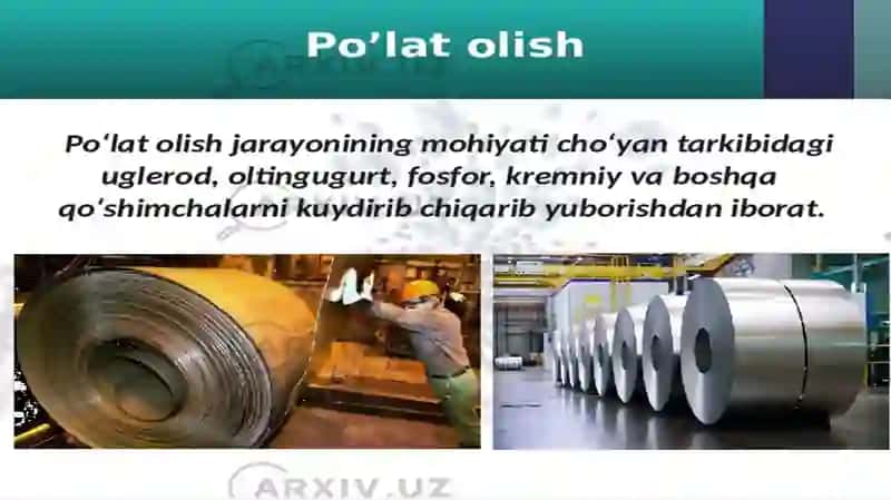 Po’latlar Nisbatini Yanada Oshirish Usullari 3