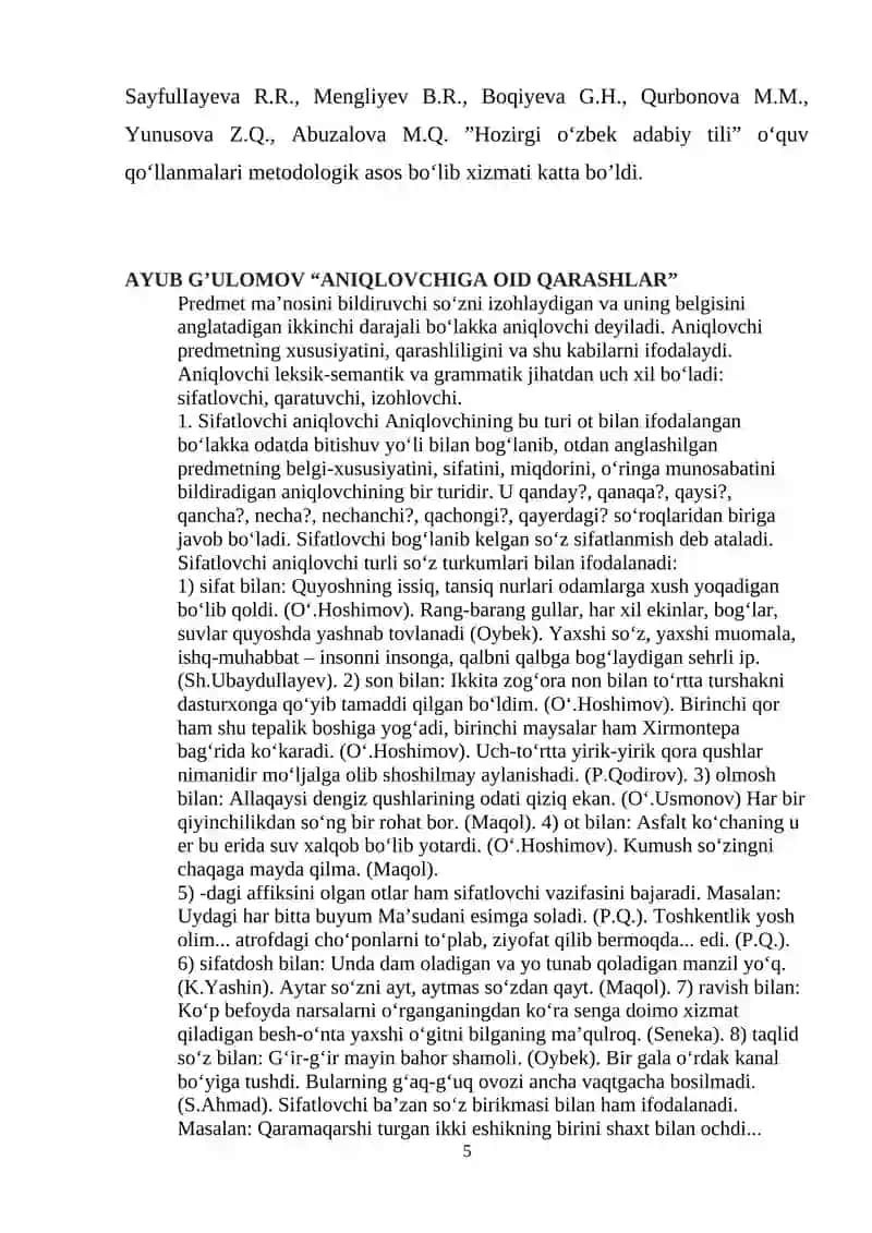 Gap bo`laklari grammatikasi 3