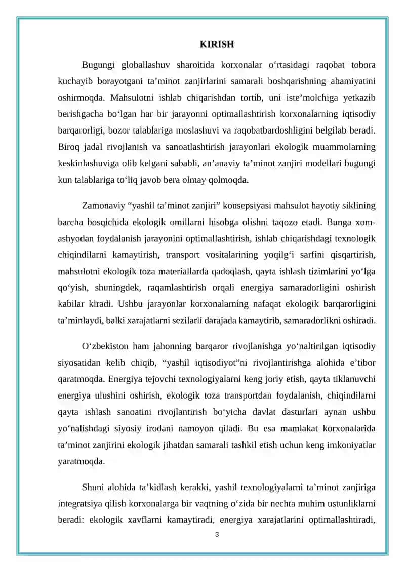 Ta'minot zanjirida yashil texnologiyalarning qoʻllanishi 3