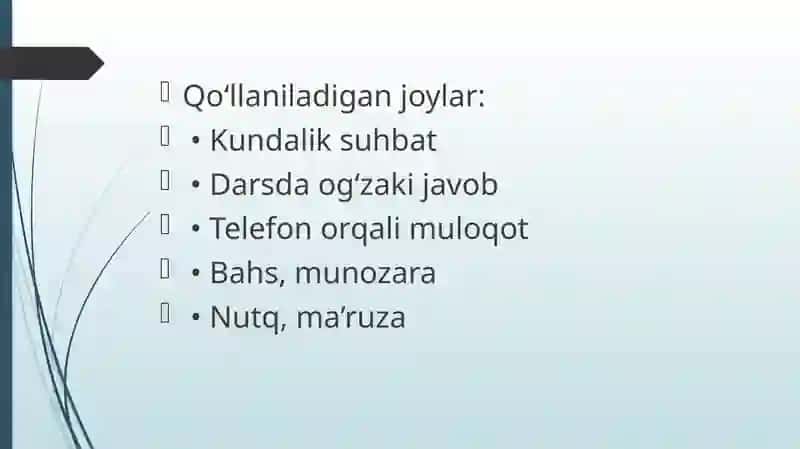 Og'zaki-yozma uslub va uning xususiyatlari 3