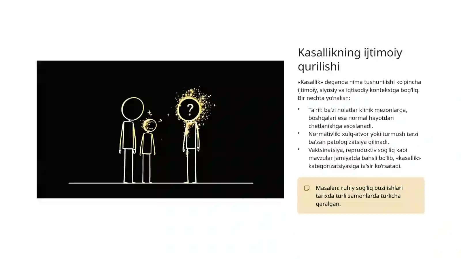 Salomatlik va kasallik haqidagi ijtimoiy tasavvurlar mavzusida slayd taqdimot 3