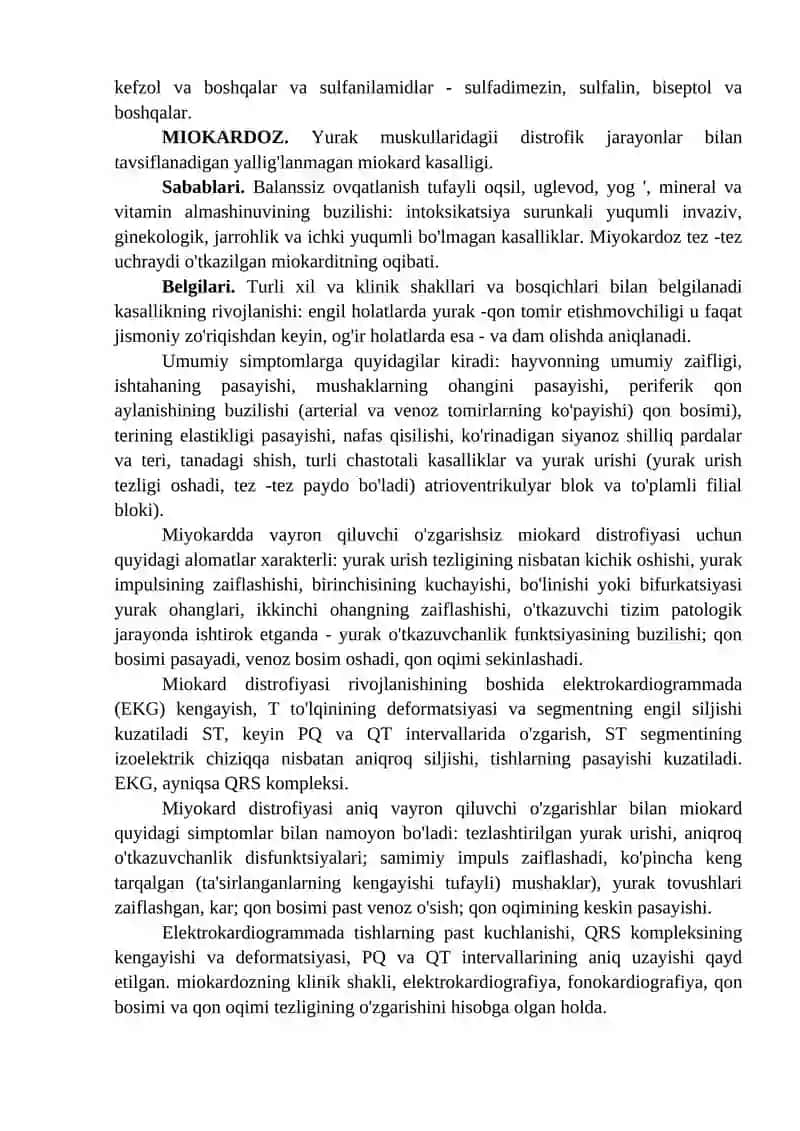 2-Ma`ruza. YURAK VA QON TOMIRLAR TIZIMINING KASALLIKLARI 3