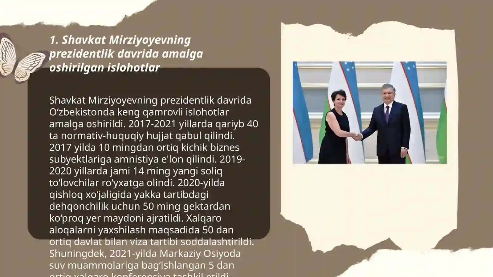Sh.M.Mirziyoyev - "O'zbekistonning novator rahbari" 3