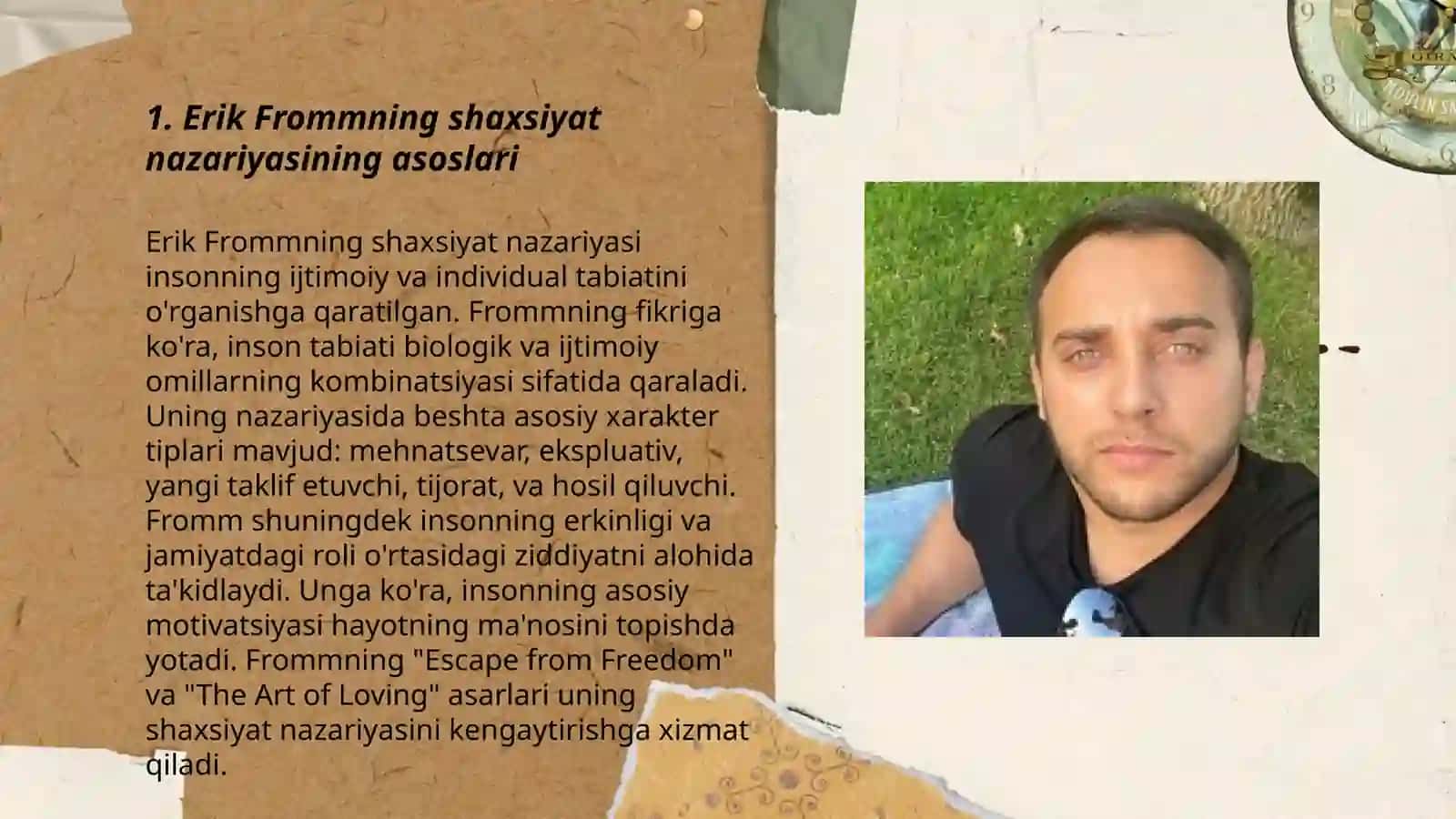 Erik Frommning shaxsiyat nazariyasining asoslari 3
