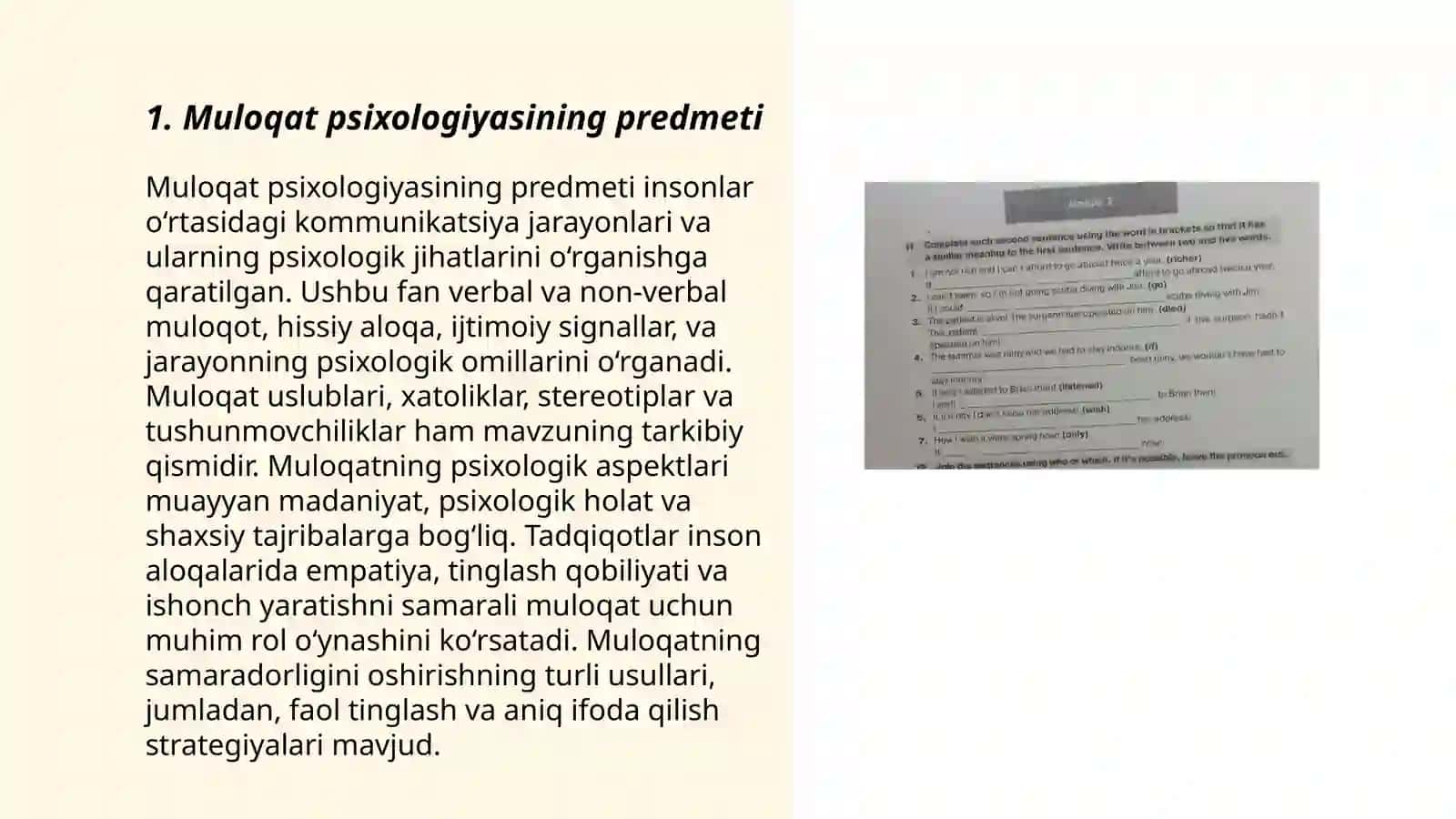 Muloqat psixologiya fanining predmeti maqsad va vazifalari 3