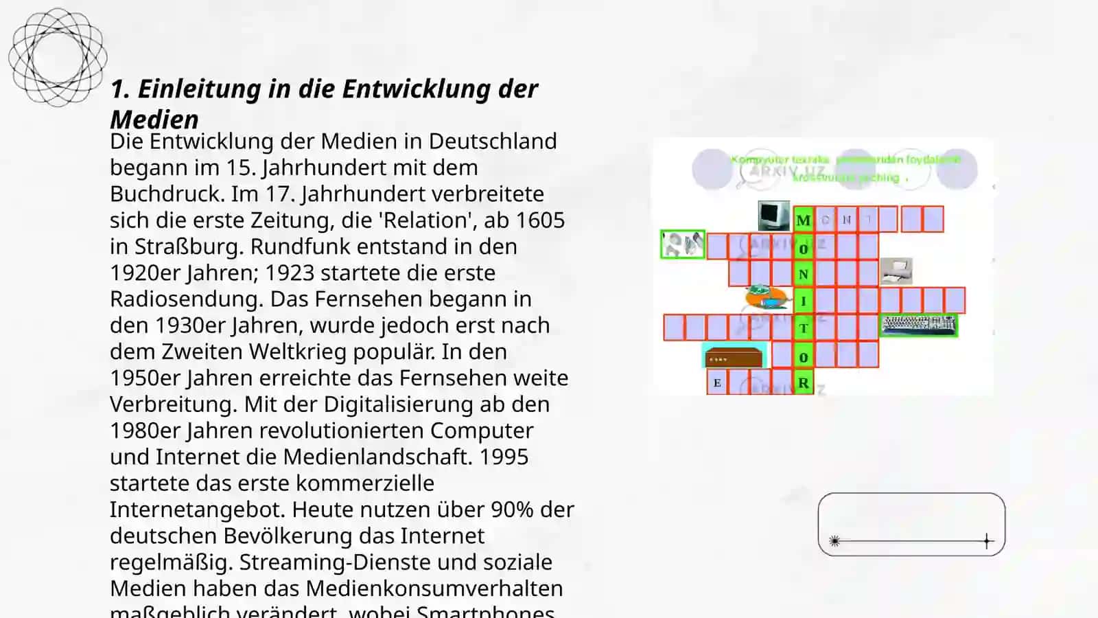 Einleitung in die Entwicklung der Medien 3