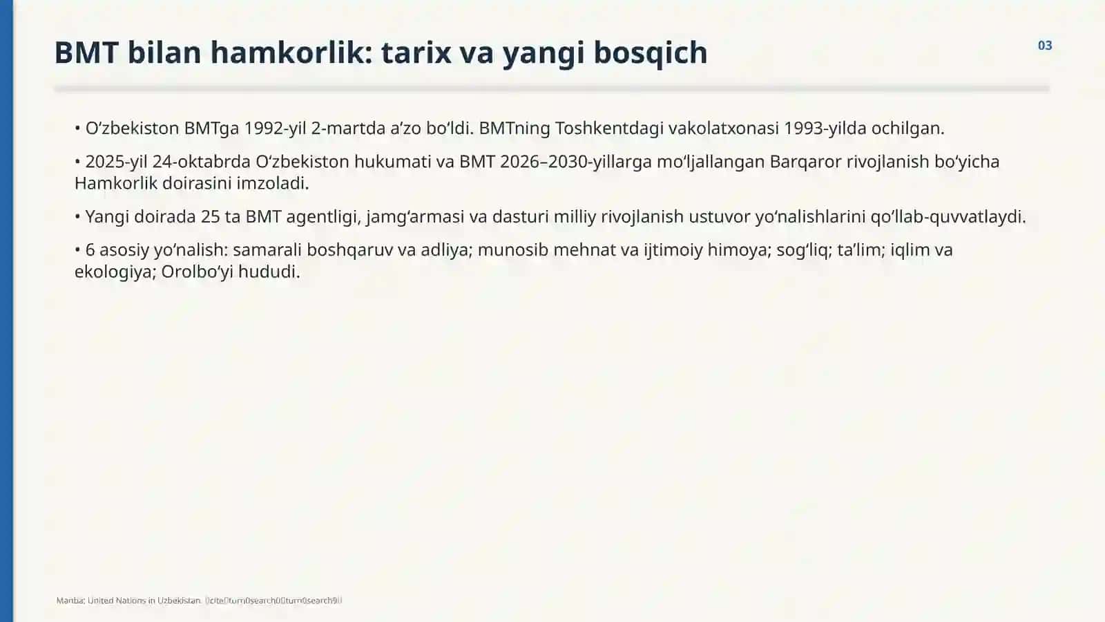 O‘ZBEKISTONNING XALQARO TASHKILOTLAR BILAN HAMKORLIK ALOQALARI 3