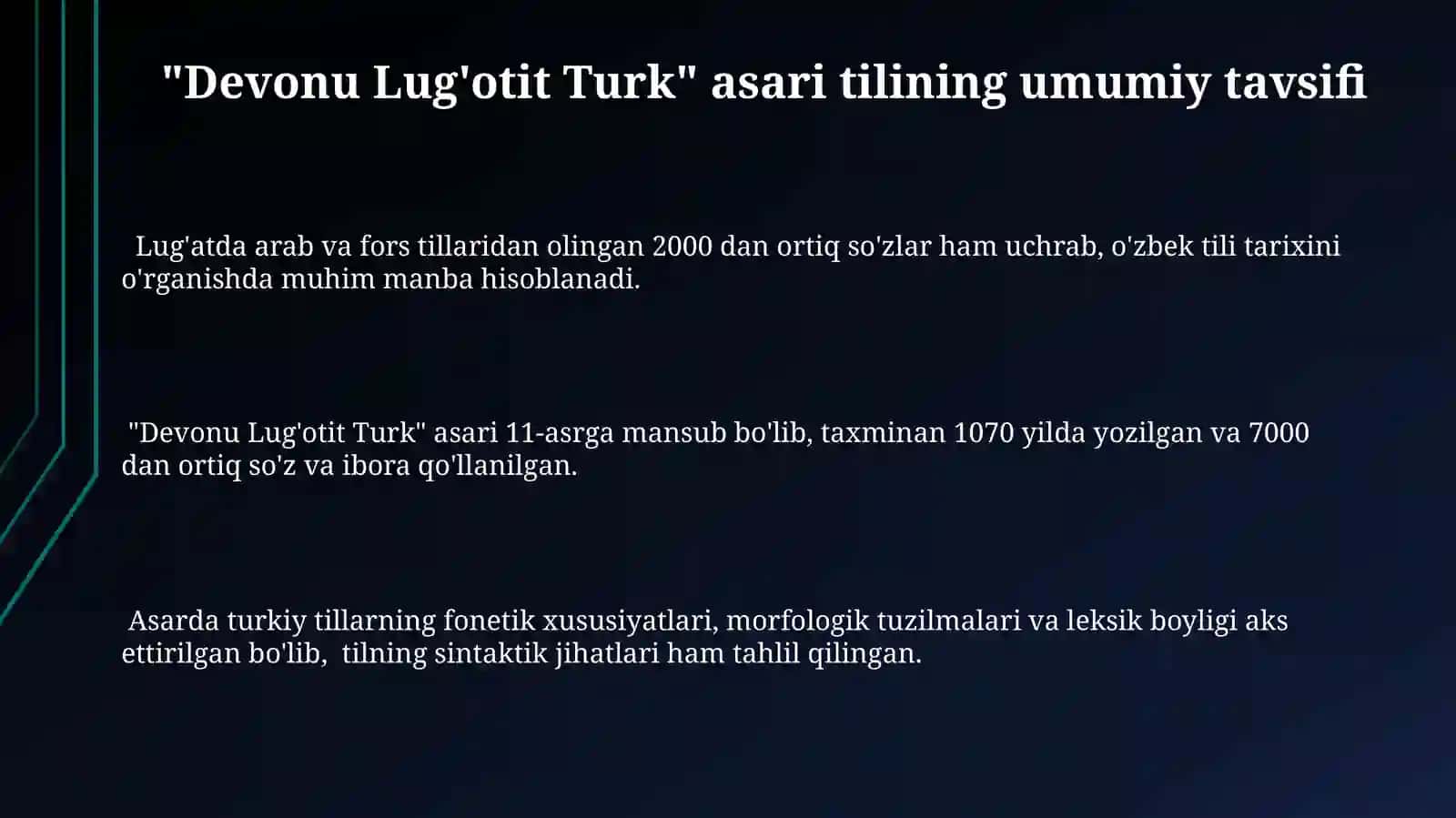 Devonu Lug'oti Turk asari tilining sotsiolingvistik tahlili 3