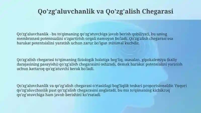 Qo'zgʻaluvchan toʻqimalarning taʼsir etish qonunlari 3
