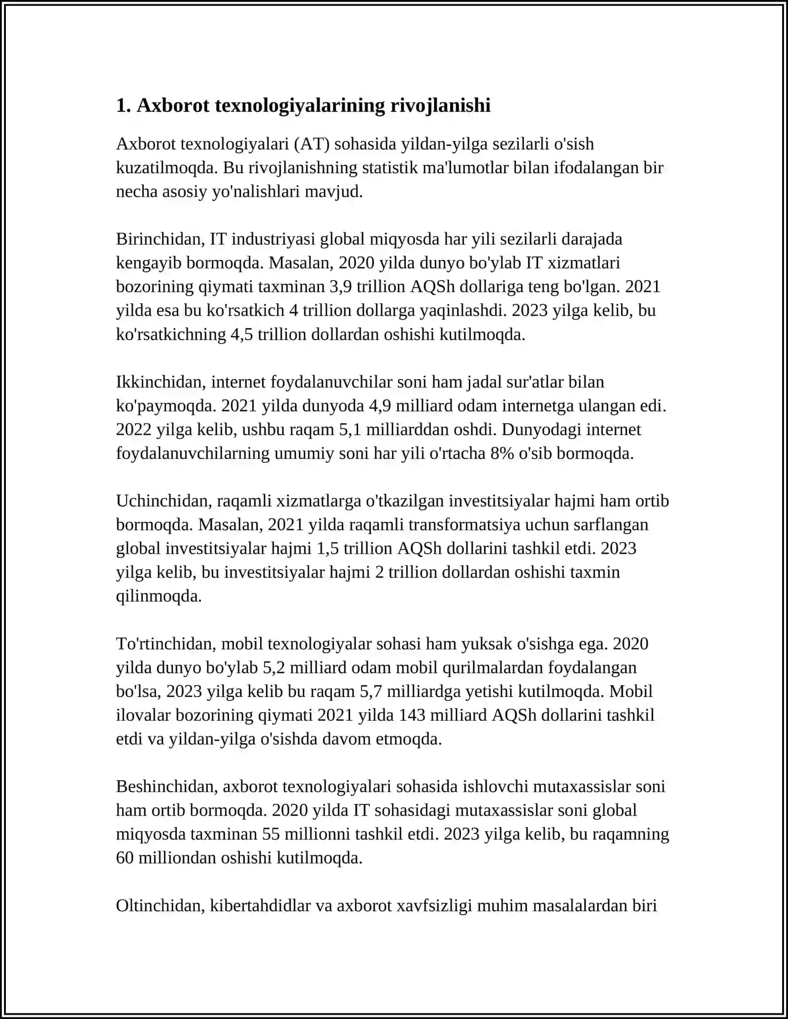 AHBOROT KOMMUNIKATSIYA TEHNALOGIYALARNING ROLI VA AHAMIYATI 3