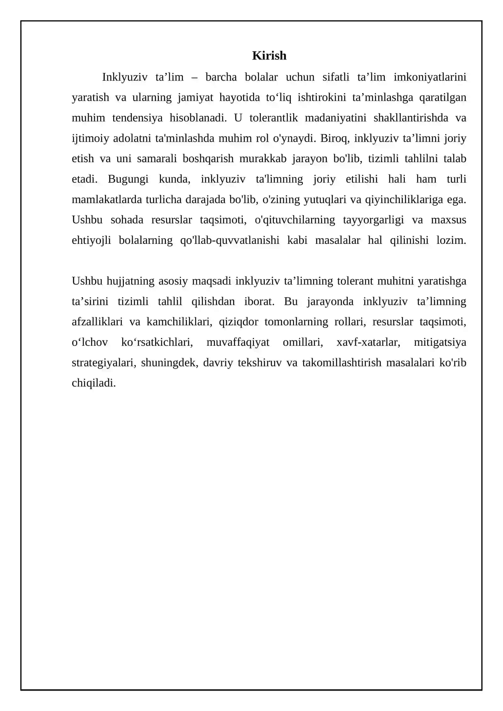 Inklyuziv ta'lim va tolerant muhit o'rtasidagi bog'liqlik 3
