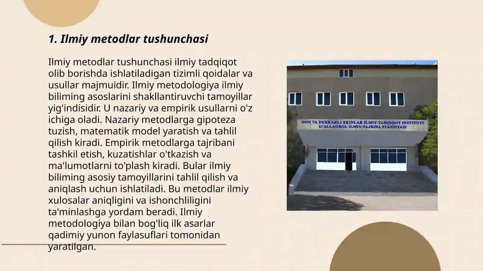Ilmiy izlanish metodi 3