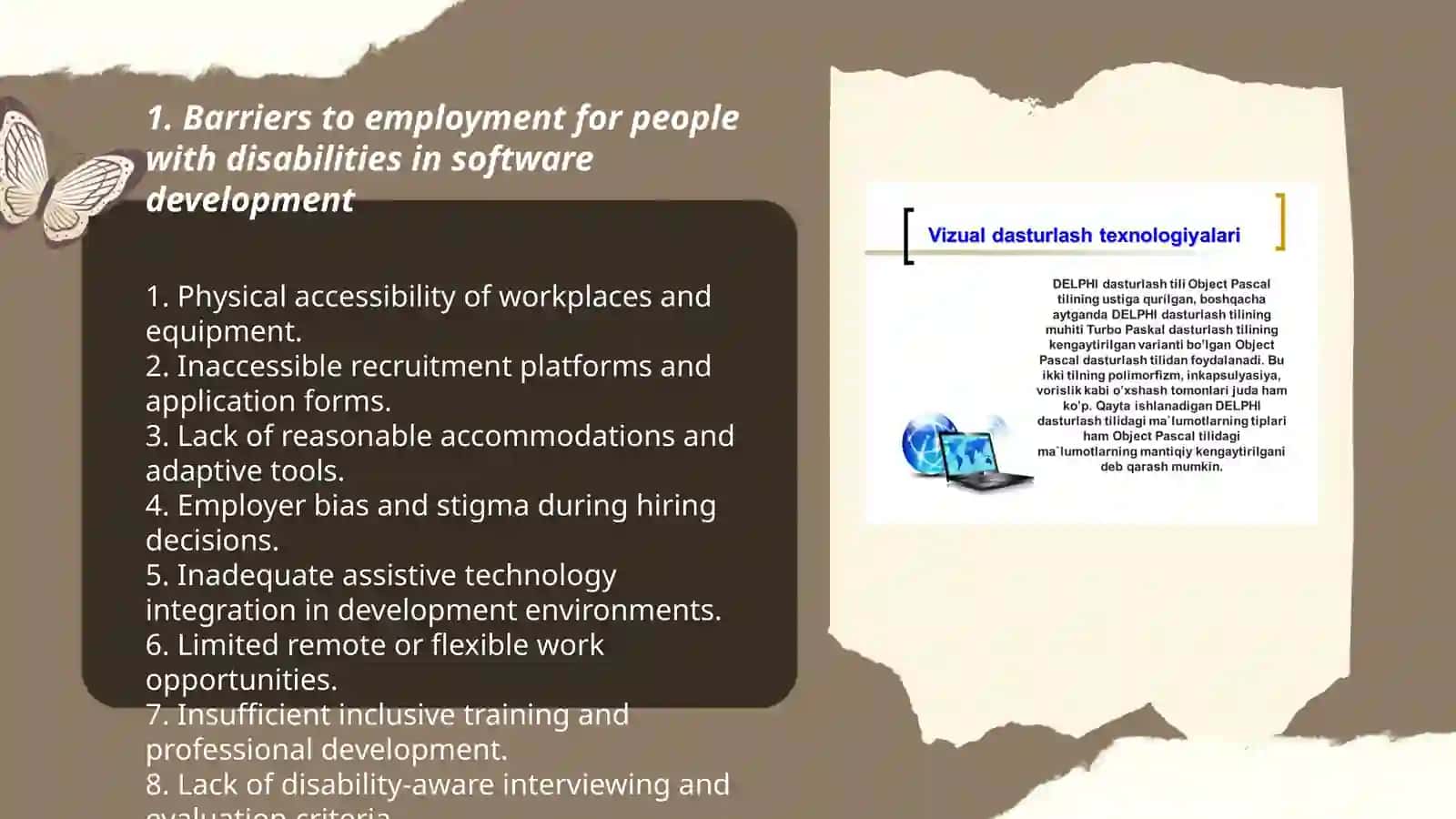 Barriers to Employment for People with Disabilities in Software Development 3
