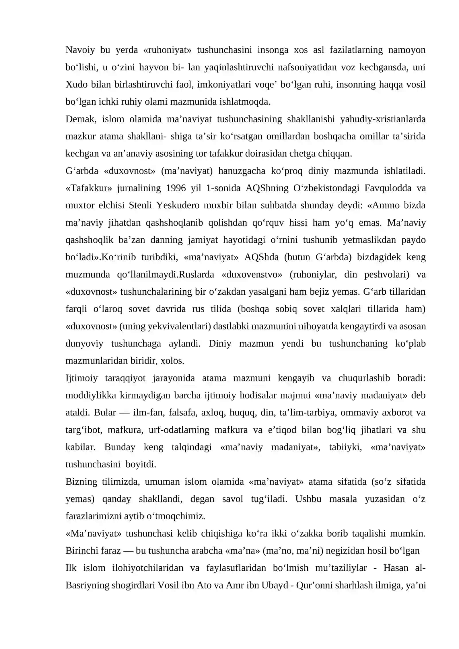 "Ma’naviy tarbiyaning tarixiy-nazariy asoslari" kursi 3