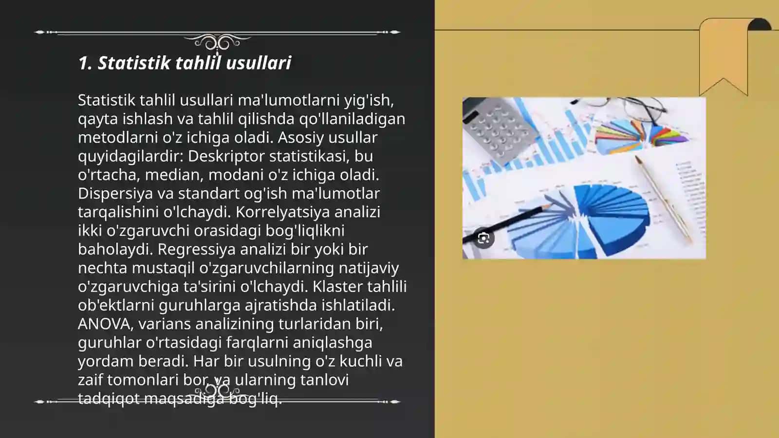 Ma'lumotlarni analizi qilish metodlari 3