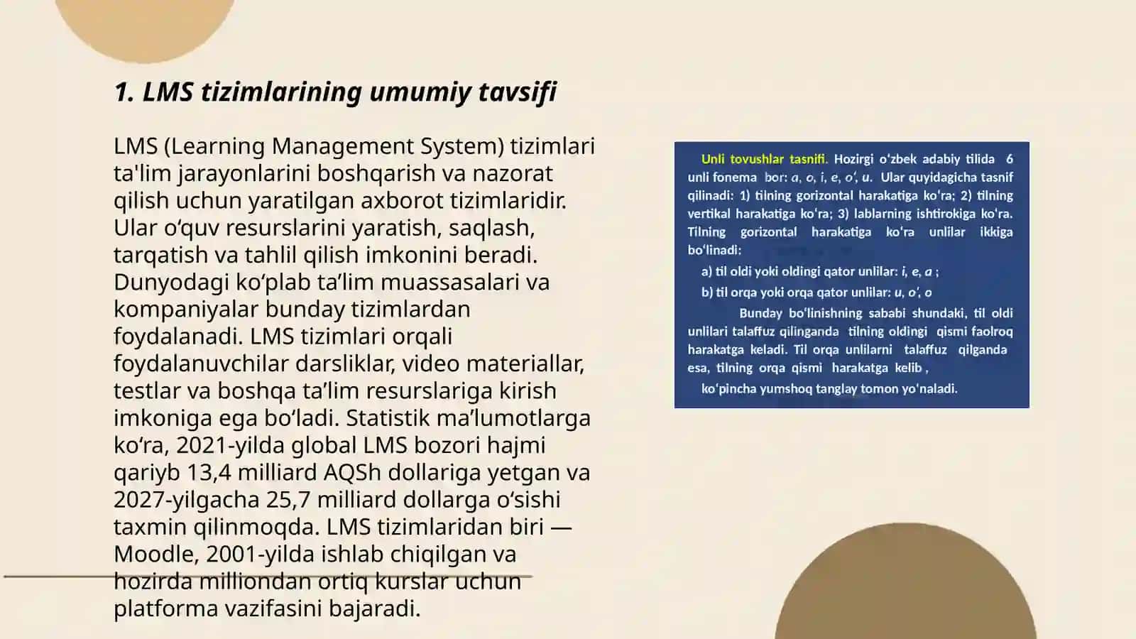 LMS turlari va ularning tasnifi 3
