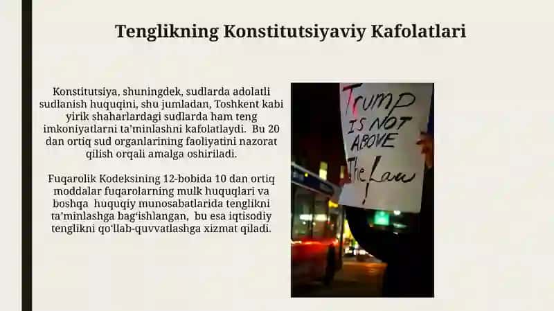 Tenglikning Konstitutsiyaviy Kafolatlari 3