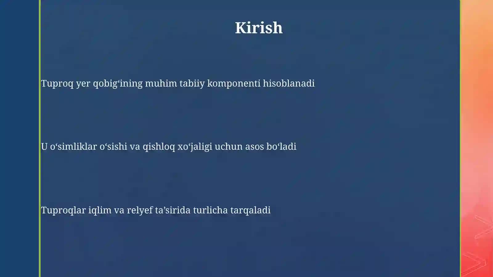 Tuproqlarning tarqalish qonuniyatlari 3