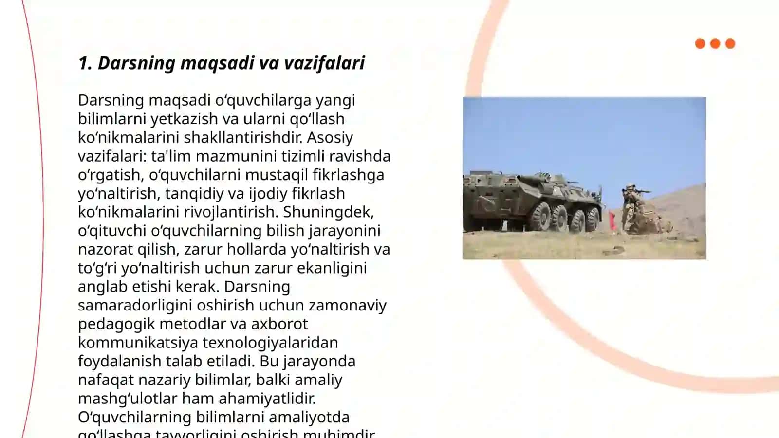 Tezis ko'rinishdagi mashg'ulot ishlanmalari 3