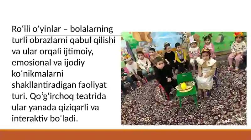 Dramatik mashgʻulotlarda bayramlarni aks ettirish. 3