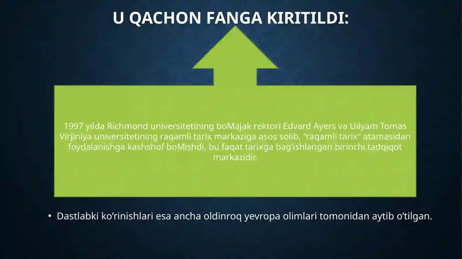 Raqamli tarix fanining maqsadi va vazifalari 3