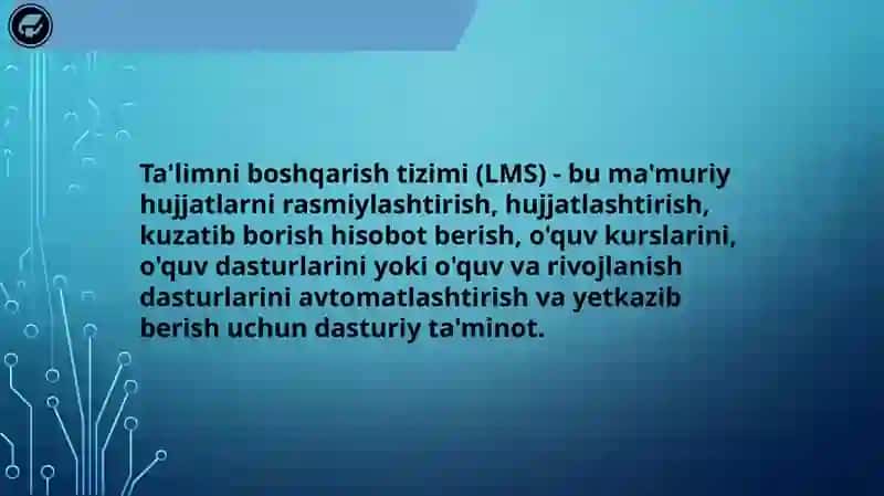 LMS TALIM TIZIMNI BOSHQARUV TIZIMLARI 3