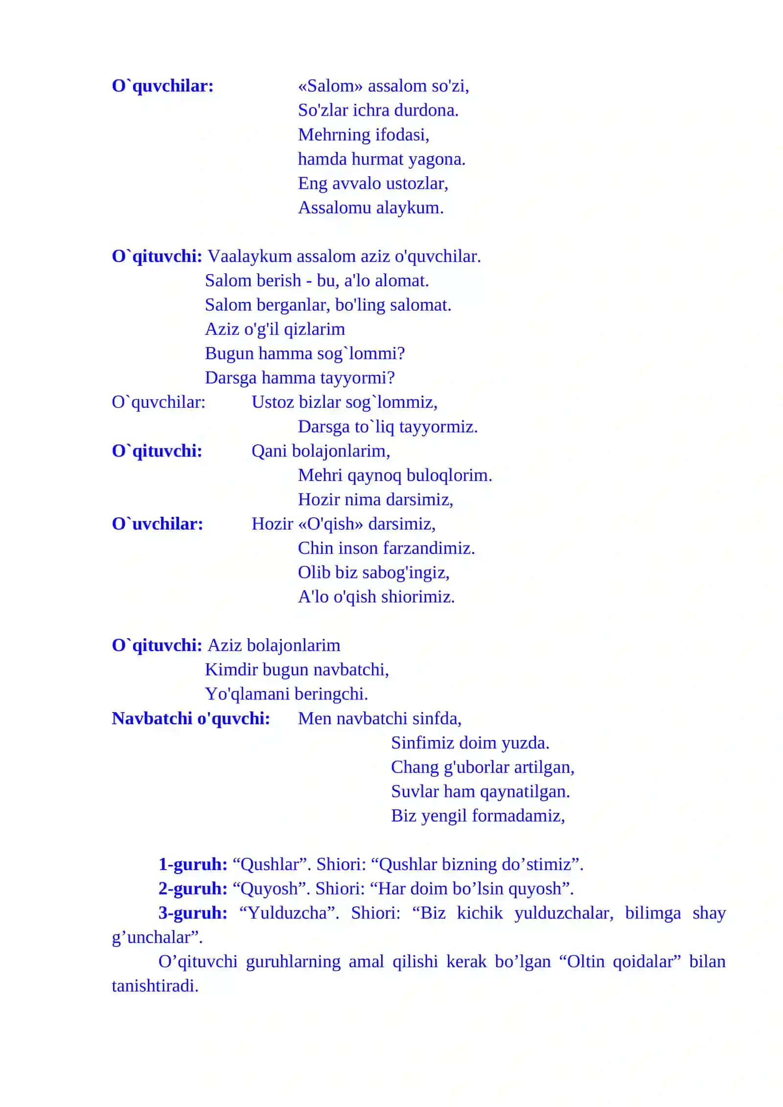 4-sinf Tabiiy fandan Ovqat hazm qilish tizimi 1-chorak dars ishlanmasi 3