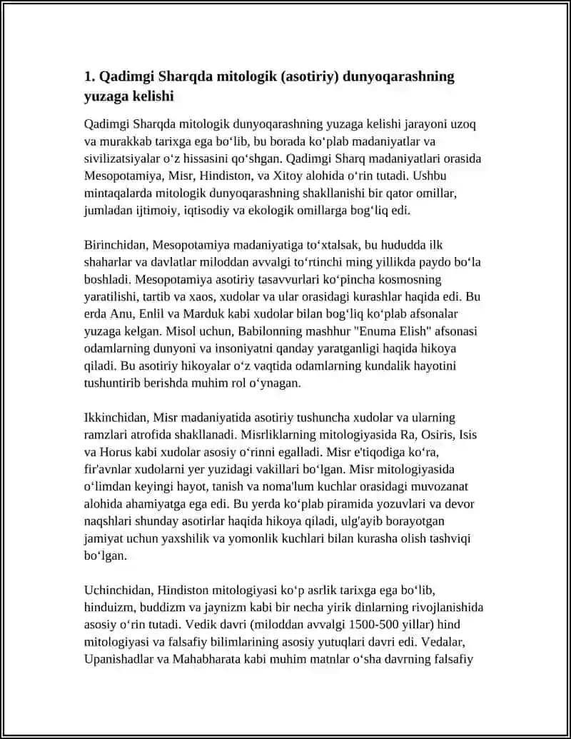 QADIMGI SHARQ ASOTIRIY TASAVVURLAR VA FALSAFIY BILIMLARNING PAYDO BOʻLISHI 3