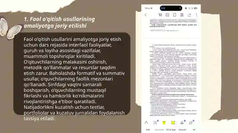 Ta'lim metodlarining amaliyotida qo'llanilishi 3
