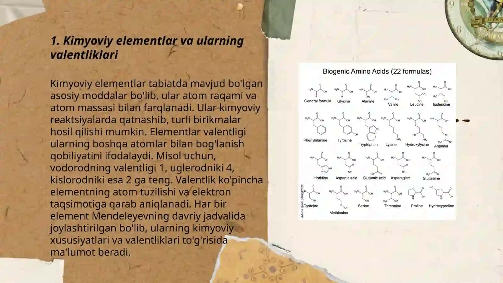Kimyoviy formula va valentlik 3