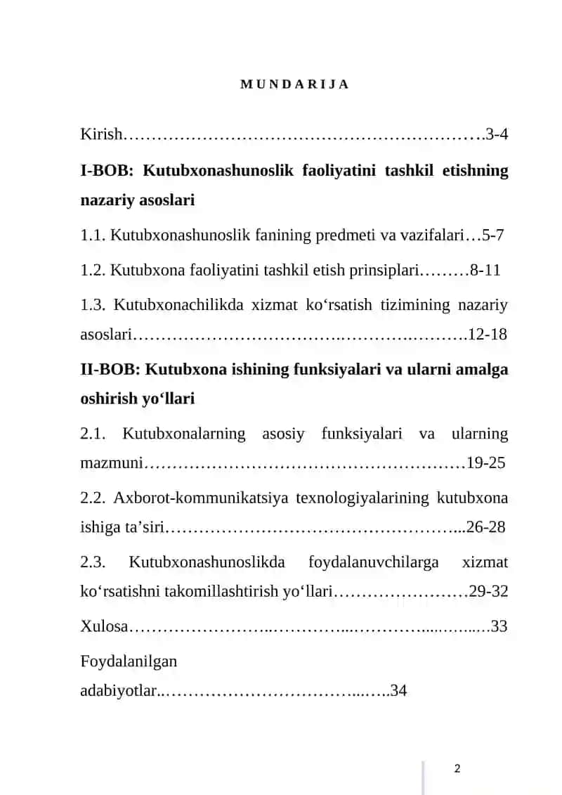 KUTUBXONASHUNOSLIK ISHINI TASHKIL ETISH PRINSPLARI VA UNING FUNKSIYALARI 3