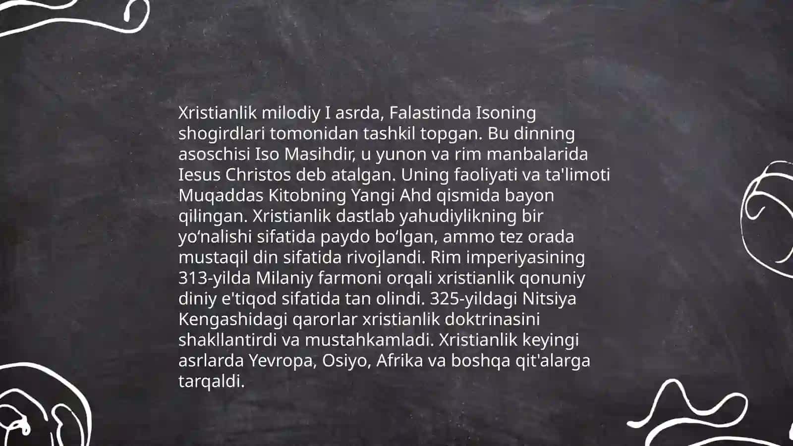 Xristianlik dini tarixi va g'oyalari 3