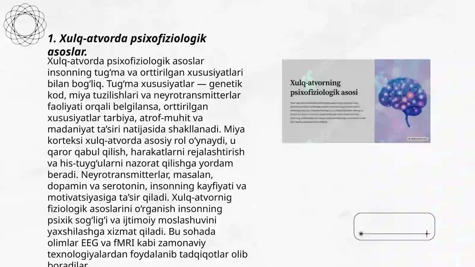 Umumiy Psixologiya fanidan tayyorlagan taqdimot 3