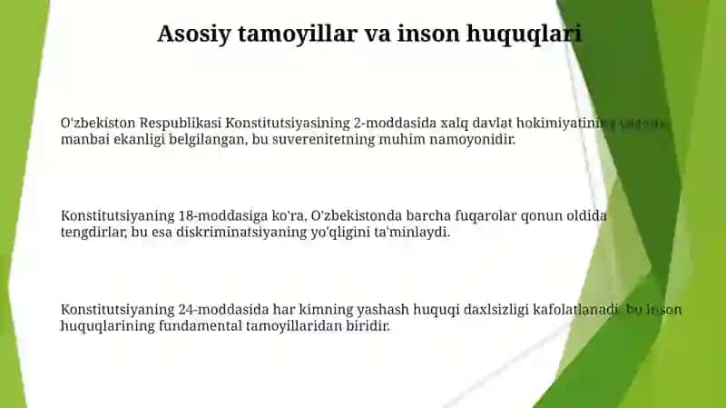 Oʻzbekiston respublikasining konstitutsiyasi 3