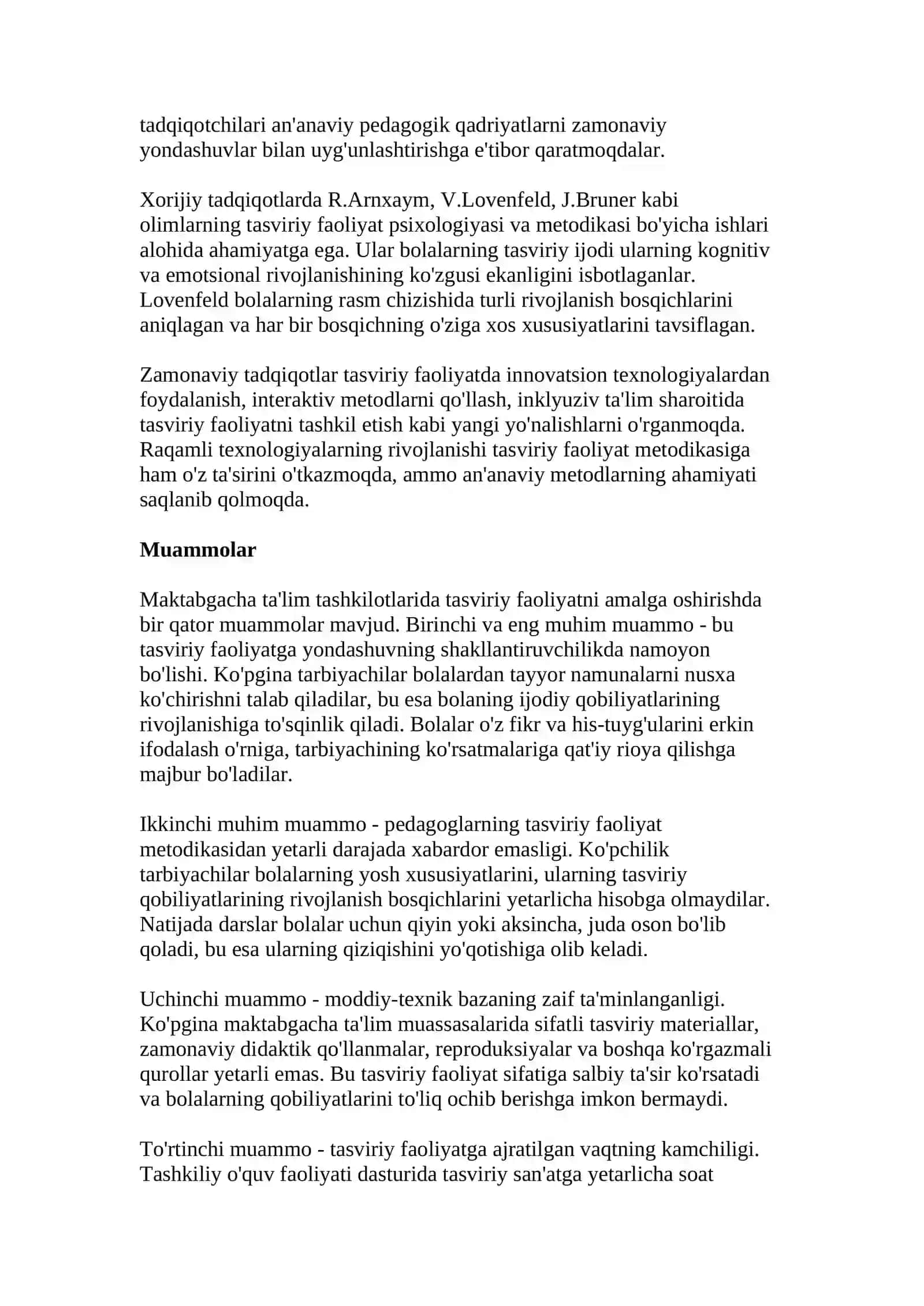 MAKTABGACHA TA'LIM TASHKILOTIDAGI TASVIRIY FAOLIYATNING NAZARIY VA AMALIY ASOSLARI 3