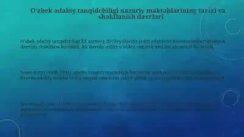 Oʻzbek adabiy tanqidida nazariy maktablar 3