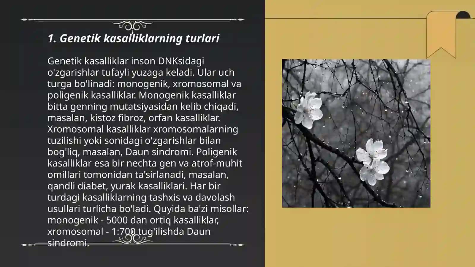 Irsiy kasalliklar. Gen kasalliklari.Tibbiy genitika maslahat 3