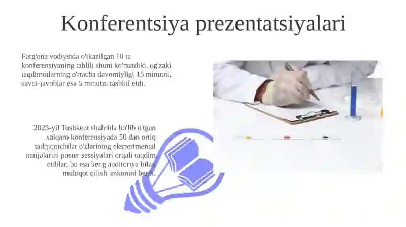Eksperemental tadqiqot natijalarini taqdim etish shakllari 3