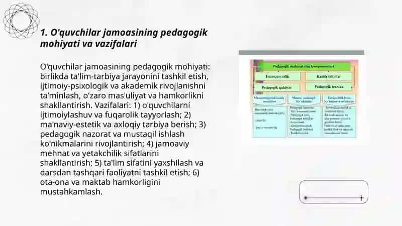 O'quvchilar jamoasi -yaxlit pedogogik jarayonning asosiy shakli 3