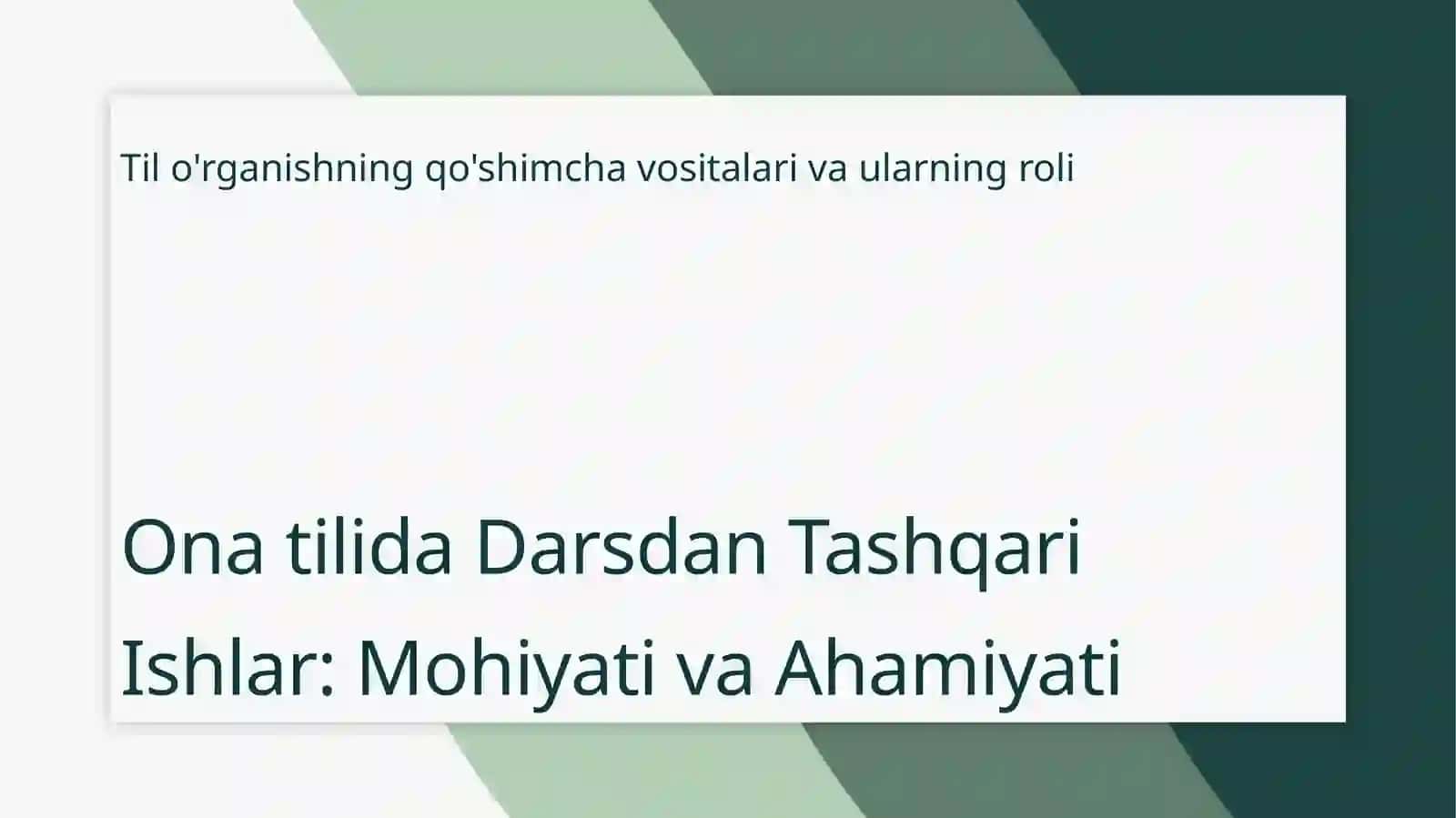 Ona tilida darsdan tashqari ishlar 3