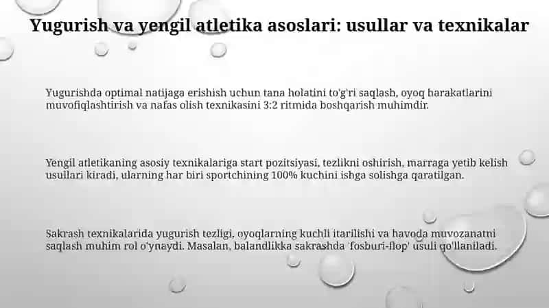 Yingil atlitika bilan shugʻullantirish va uni urgatish asoslari 3