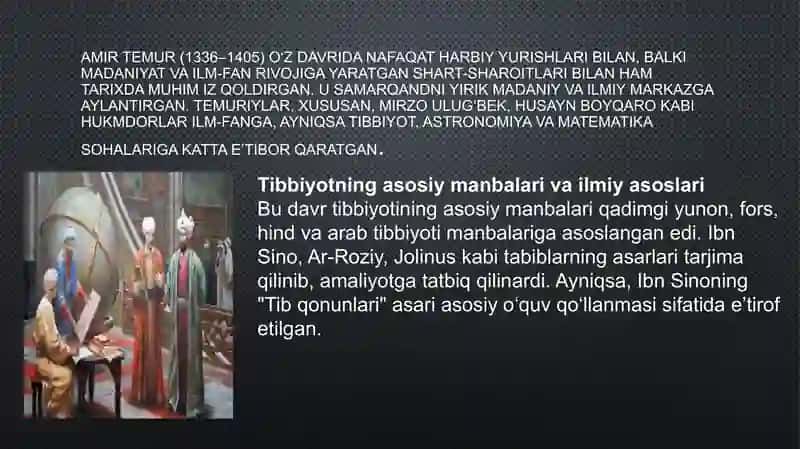 Temuriylar davrida tibbiyot 3