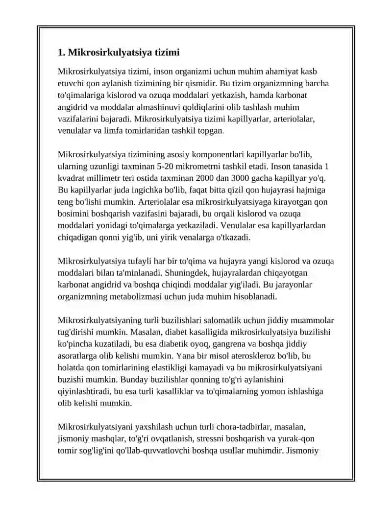 MIKROSIRKULATSIYA HAQIDA TUSHUNCHA 3