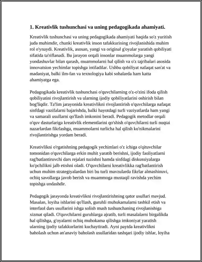 PEDAGOGLARDA ZAMONAVIY KREATIVLIG SIFATLARINI RIVOJLANTIRISH 3