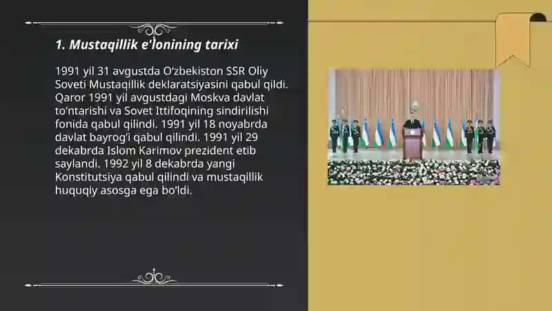 Mustaqil Oʻzbekiston 3