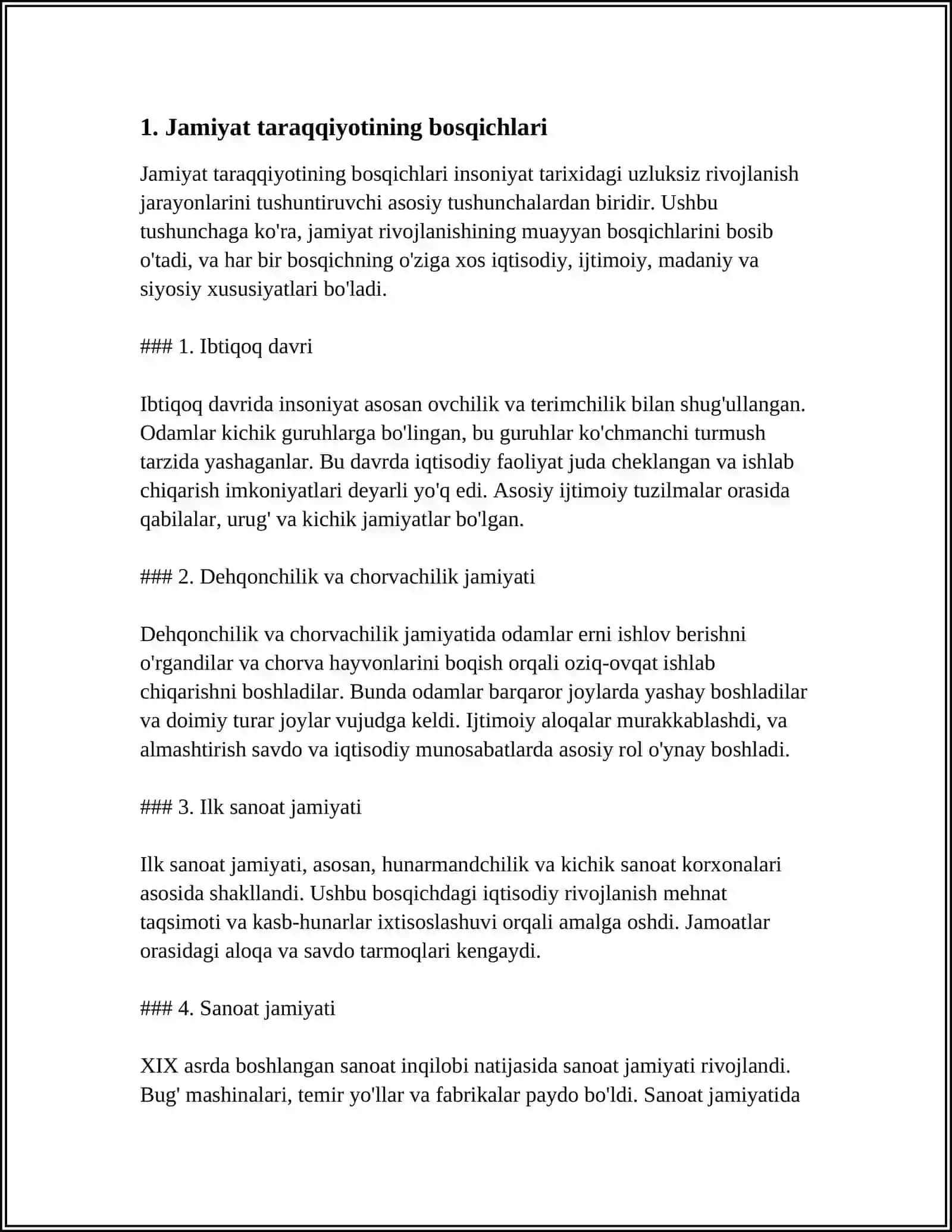 JAMIYAT TARAQQIYOTIDA TARIXNING MAZMUNI YÒNALISHLARI VA KONSEPSIYALARI 3