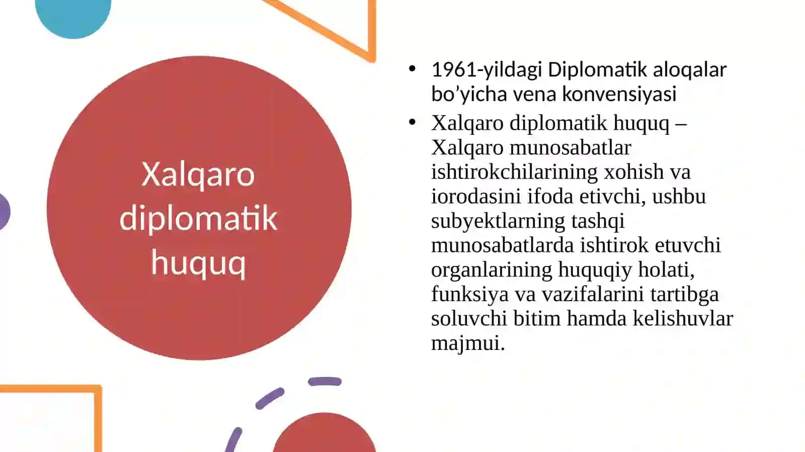1961-yildagi Diplomatik aloqalar bo’yicha vena konvensiyasi 3