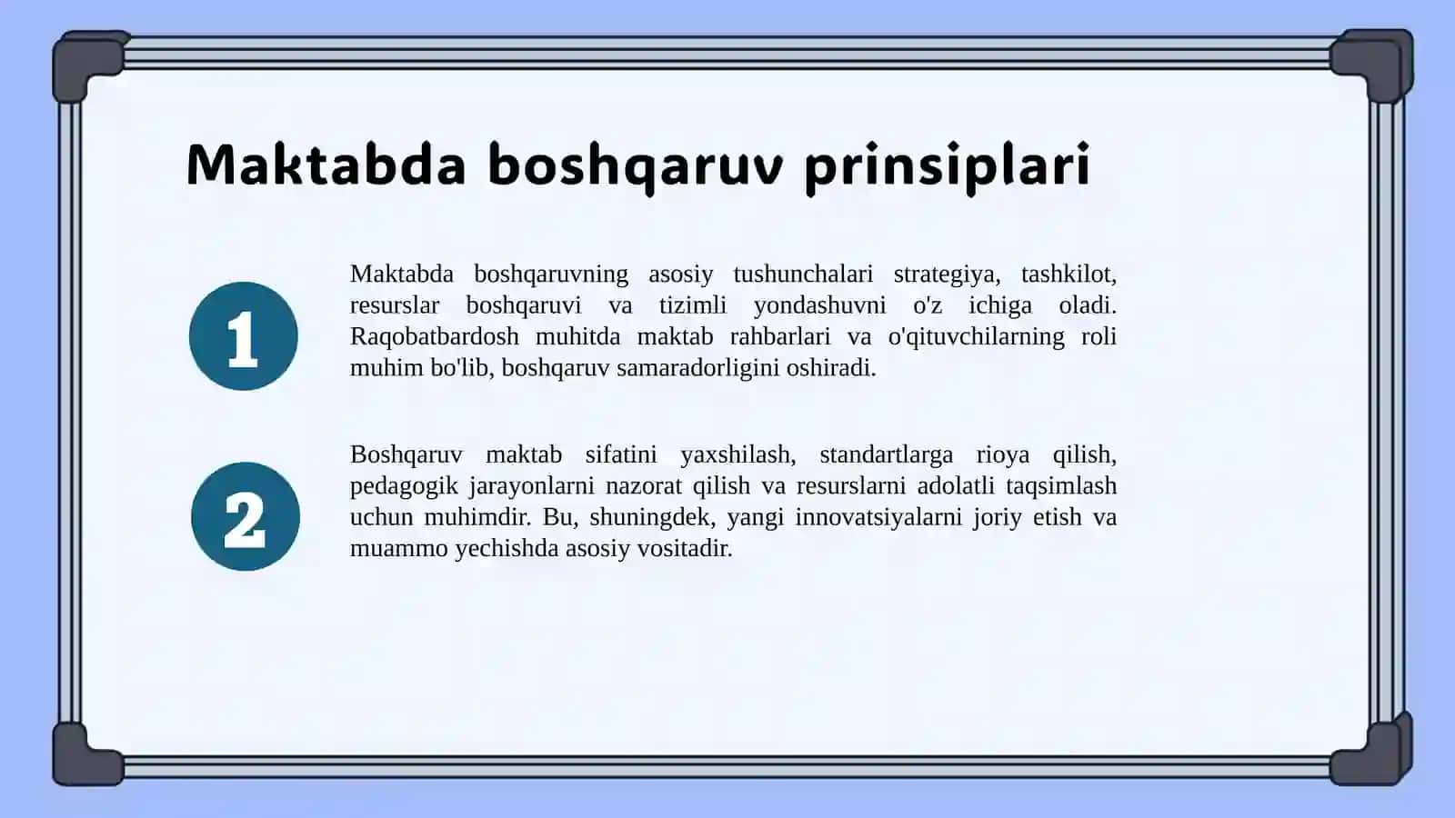 Maktabda boshqaruvning asosiy prinsiplari va strukturalari 3