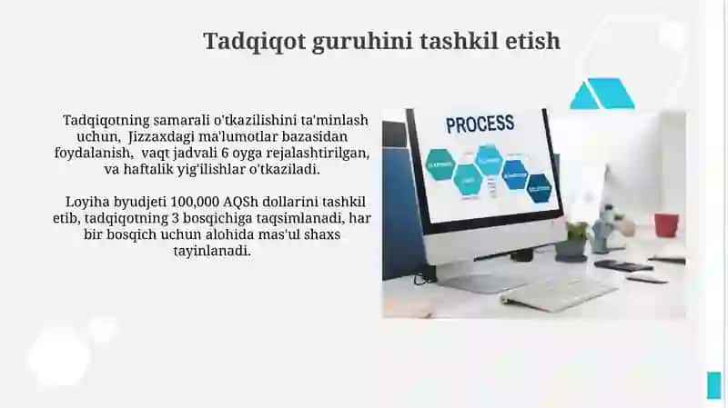 Tadqiqotlar olib borish jarayoni va uni tashkil etish 3